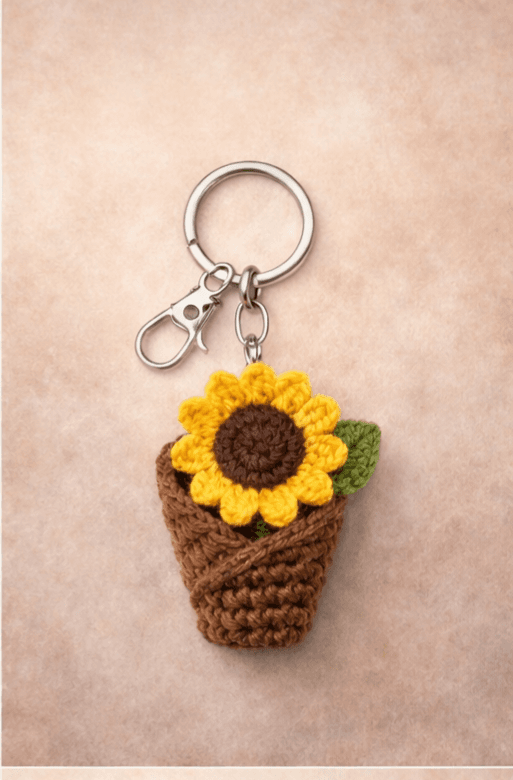 Sunflower Keyring